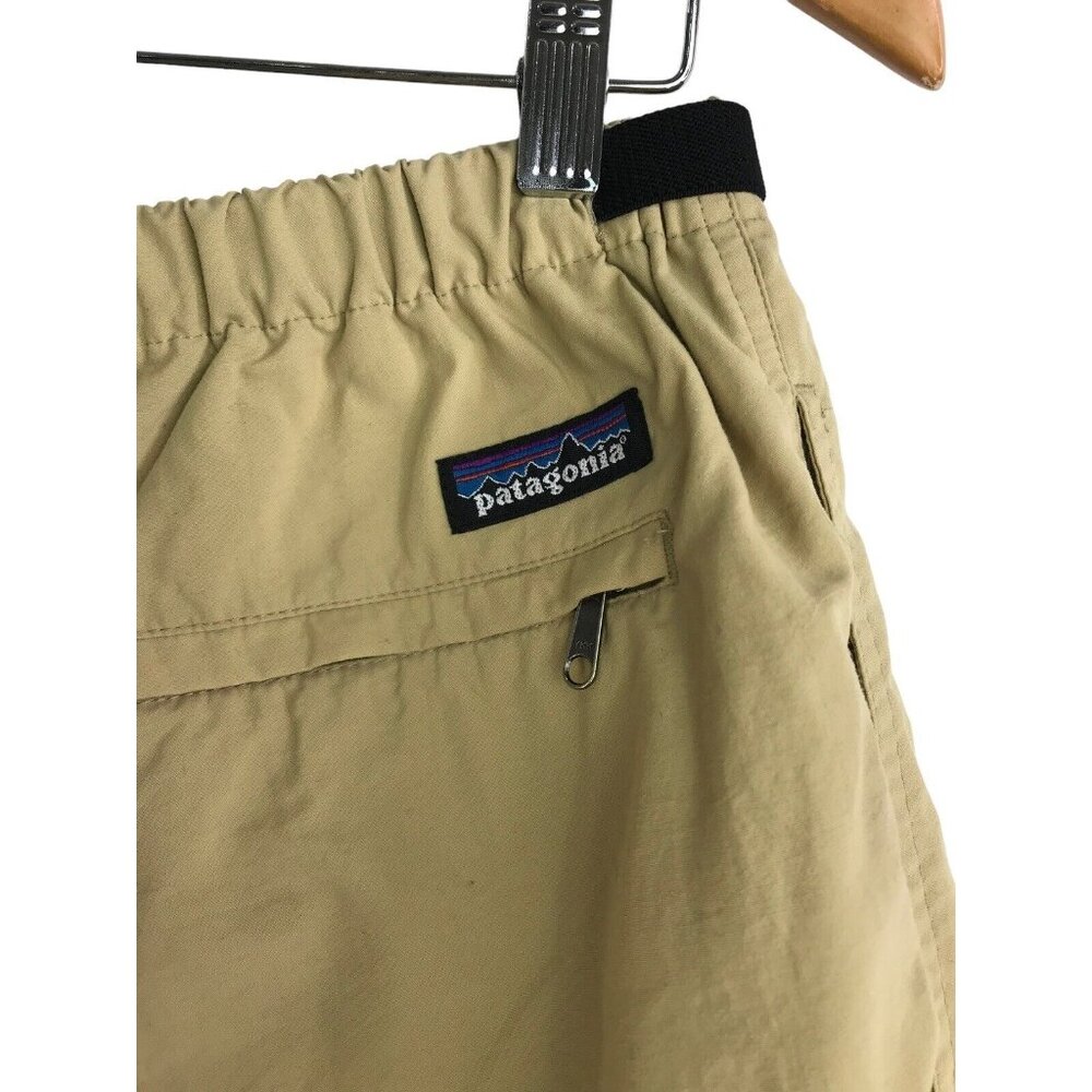Patagonia Shorts Mens Size Large Baggies Khaki Elastic Belt Unlined Pockets - Picture 6 of 11